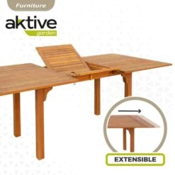 Mesa Jardín Extensible Rectangular Acacia 6 Comensales Aktive 11 Mesa Jardín Extensible Rectangular Acacia 6 Comensales Aktive -OUTSUNNY TIENDA 2a885602e6e1425029d5e7cb0efaa7dd274e4fee df22de12d2e3490aad881acb442165f7