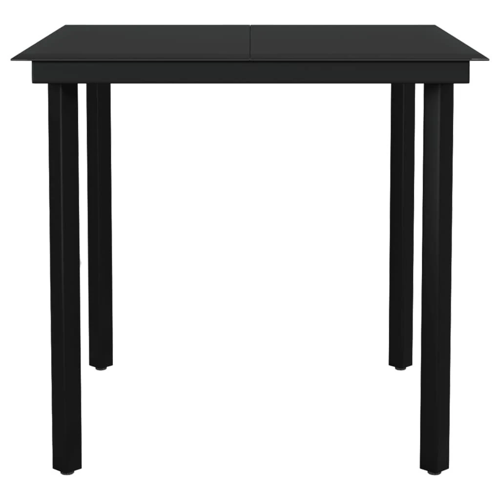 Juego De Comedor De Jardín 5 Piezas Negro VidaXL 8 Juego De Comedor De Jardín 5 Piezas Negro VidaXL - Imagen 6