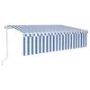 Toldo Automático Retráctil Con Persiana 6x3 M Azul Y Blanco VidaXL -OUTSUNNY TIENDA 2b905b7bd610946984edcd458a85b1a91abf5f94 909bb225c42a4d82ae5aca0017775e1a