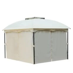 Outsunny Cenador Con Techo Gazebo Pabellón Exterior 3x3.65x2.82m Carpa Glorietas De Jardín Marco De Hierro Con Pared Lateral Y Mosquitero Color Crema 14 Outsunny Cenador Con Techo Gazebo Pabellón Exterior 3x3.65x2.82m Carpa Glorietas De Jardín Marco De Hierro Con Pared Lateral Y Mosquitero Color Crema -OUTSUNNY TIENDA 2bffe4b4ca3771b746b763939cd05fd7f7eb3f11 1d3f33cff7a44d95acefc21cc92f3f80