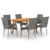 Juego De Comedor Para Jardín De 7 Piezas Gris VidaXL 1 Juego De Comedor Para Jardín De 7 Piezas Gris VidaXL -OUTSUNNY TIENDA 2d4ae3335a5c359858765cee22596dec3b1bdacf 5d54bd254d6b4e0f8c6c73aace465b1a
