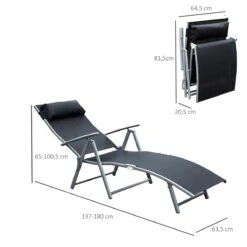 Outsunny Tumbona Plegable Respaldo Ajustable A 7 Niveles Con Almohada Texteline Resistente Relax En Exterior Piscina Terraza Camping 137x63.5x100.5cm Acero 13 Outsunny Tumbona Plegable Respaldo Ajustable A 7 Niveles Con Almohada Texteline Resistente Relax En Exterior Piscina Terraza Camping 137x63.5x100.5cm Acero -OUTSUNNY TIENDA 2e8297a1f6d940af6ed1f9bba9cb2bbbfda1314d a6b6a82f288c4854a8c274d58939562f