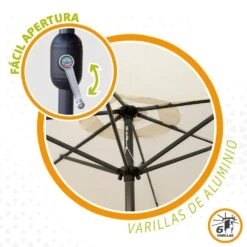 Sombrilla Para Terraza Y Jardín Ø270 Cm C/protección UV50 Aktive 14 Sombrilla Para Terraza Y Jardín Ø270 Cm C/protección UV50 Aktive -OUTSUNNY TIENDA 2efc3db7237ec112ddd0751cf93cfa5a08110ae0 a38ce12e46054771afa2341269d0a0f4