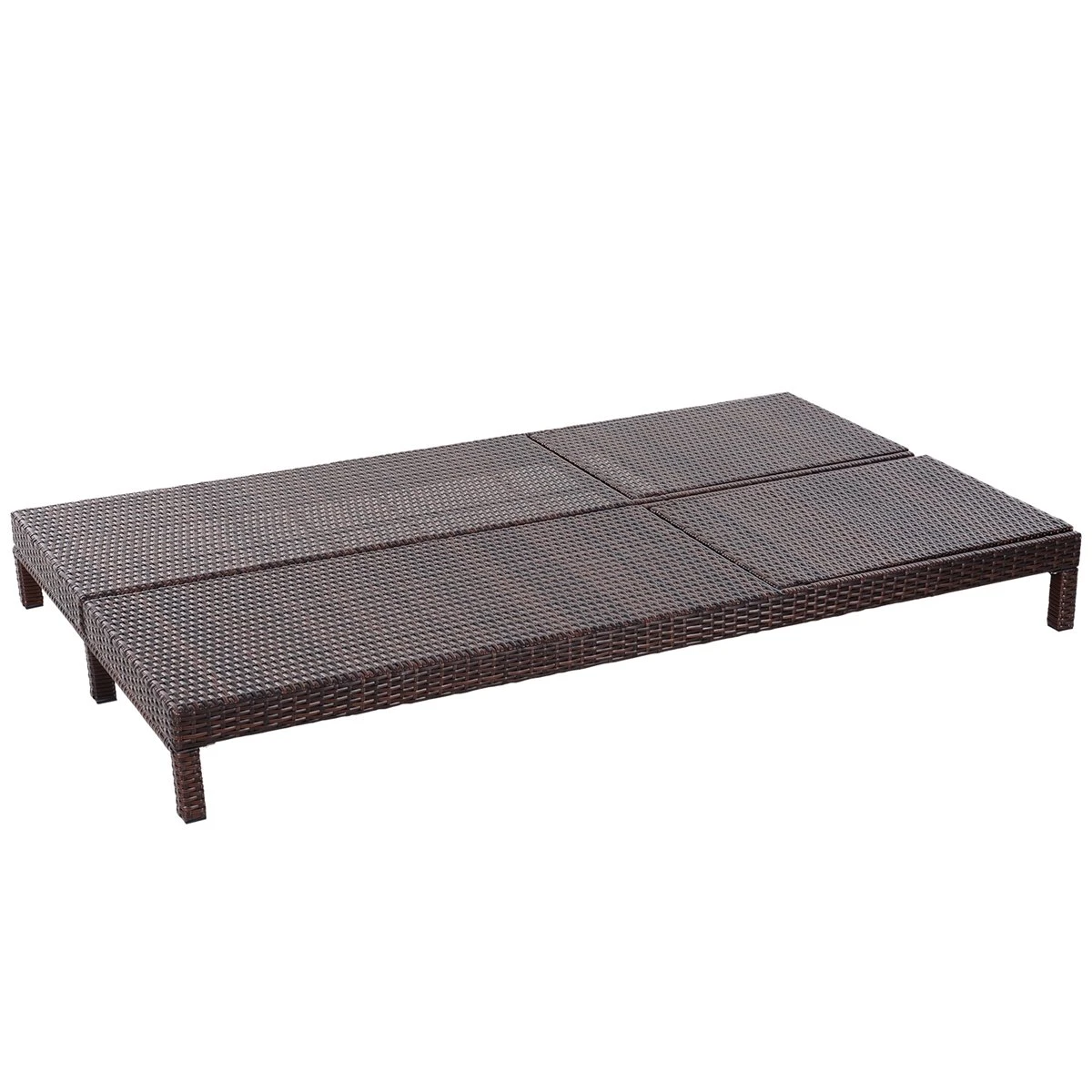Outsunny Conjunto De Tumbona Exterior De Ratán 2 Plazas Con Cojines Acolchados Resistente Al Agua Con Respaldo Regulable De 5 Niveles Soporta 220 Kg 195x120x28 Cm Marrón 11 Outsunny Conjunto De Tumbona Exterior De Ratán 2 Plazas Con Cojines Acolchados Resistente Al Agua Con Respaldo Regulable De 5 Niveles Soporta 220 Kg 195x120x28 Cm Marrón - Imagen 9