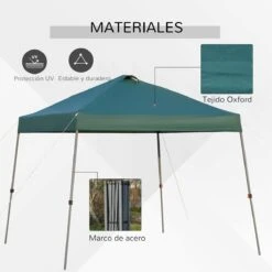 Outsunny Cenador Plegable 3x3m Portátil De Jardín Con Bolsa De Transporte Con Ruedas Acero Para Exterior Fiestas Camping Verde 16 Outsunny Cenador Plegable 3x3m Portátil De Jardín Con Bolsa De Transporte Con Ruedas Acero Para Exterior Fiestas Camping Verde -OUTSUNNY TIENDA 2f38d7d3cde8b8990d78707b1e55d6cf43945cc7 ab2015c973b040b190b72d8ce16ec465