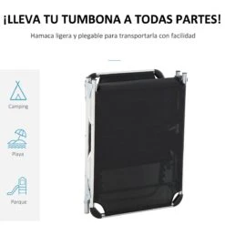 Outsunny Tumbona Plegable Reclinable De Aluminio Con Reposacabezas Extraíble Y Respaldo Transpirable Ajustable En 4 Posiciones Para Jardín Terraza Camping Exterior 170x60x76 Cm Negro 16 Outsunny Tumbona Plegable Reclinable De Aluminio Con Reposacabezas Extraíble Y Respaldo Transpirable Ajustable En 4 Posiciones Para Jardín Terraza Camping Exterior 170x60x76 Cm Negro -OUTSUNNY TIENDA 323f8cab1f0b614ffcc80b793abbf56328eea51f 742845b521334f76996eaa5dc5e17501