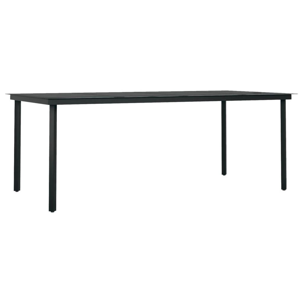 Juego De Comedor Para Jardín 9 Piezas Con Cojines Negro VidaXL 8 Juego De Comedor Para Jardín 9 Piezas Con Cojines Negro VidaXL - Imagen 6