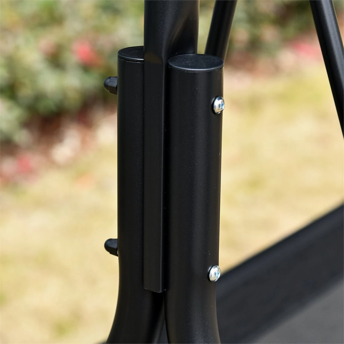 Outsunny Columpio De Jardín De 2 Plazas Silla Balancín Con Parasol Techo Ajustable En Ángulo Terraza Balcón Exterior Carga 200 Kg 172x110x155 Cm Negro 10 Outsunny Columpio De Jardín De 2 Plazas Silla Balancín Con Parasol Techo Ajustable En Ángulo Terraza Balcón Exterior Carga 200 Kg 172x110x155 Cm Negro - Imagen 8