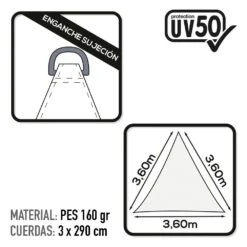 Toldo Sombreo Aktive Garden Triangular Uv50 Color Blanco 8 Toldo Sombreo Aktive Garden Triangular Uv50 Color Blanco -OUTSUNNY TIENDA 33ac5e1d59f25e661ea53b29dd1eeef4de61f809 bc985b3089db4482930269d0b8a27921