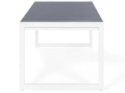 Mesa De Jardín De Metal Gris/blanco Crema 210 X 90 Cm BACOLI -OUTSUNNY TIENDA 33b93c118330156ac85d11b09b621fa0cf77aced bd46ee74e2ac49beb63052761a8faaa3