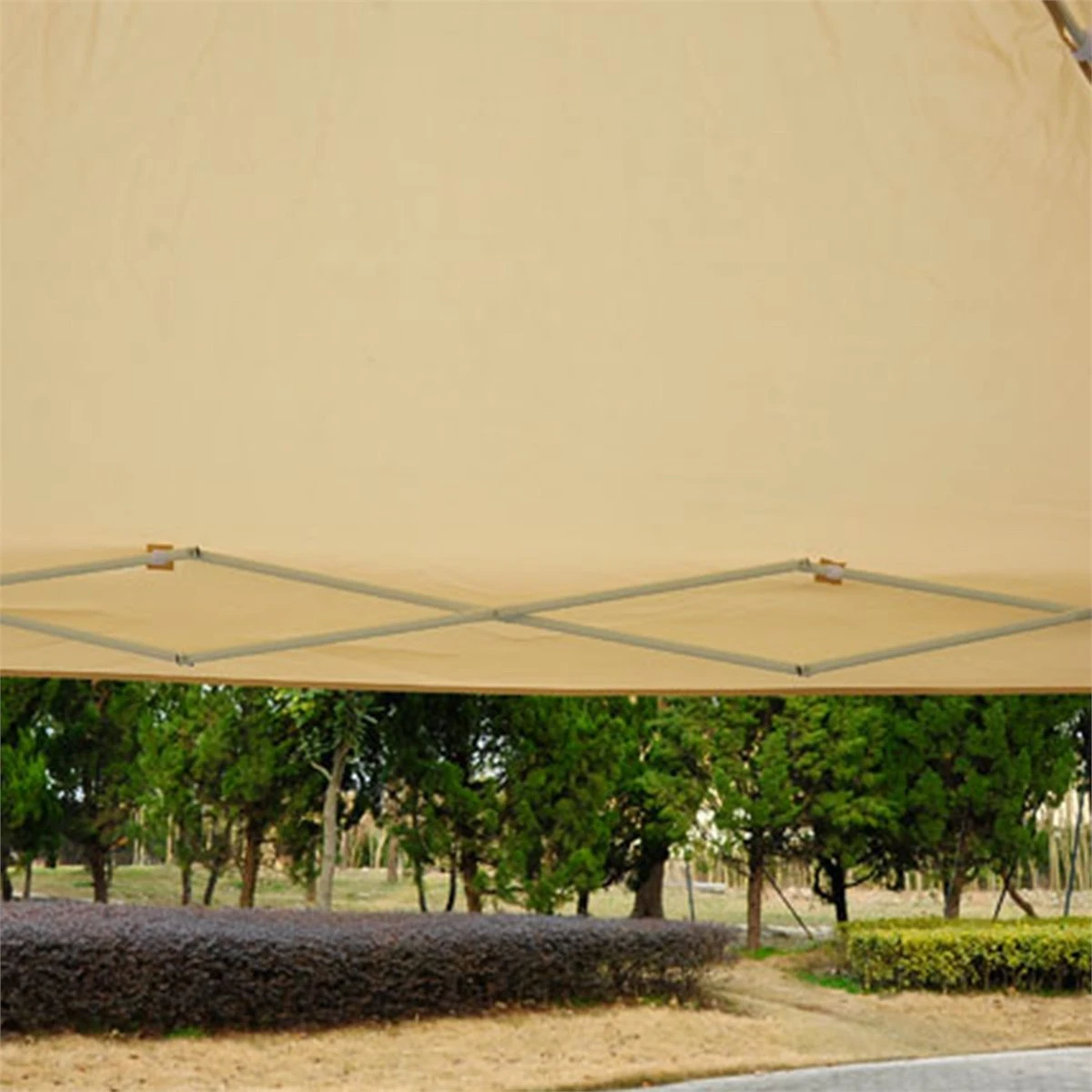 Outsunny Carpa Plegable 3x3 Para Exterior Cenador Portátil De Jardín Con Mosquiteras Bolsa De Transporte Marco De Acero Y Tela Oxford Resistente Para Fiestas Camping Beige 8 Outsunny Carpa Plegable 3x3 Para Exterior Cenador Portátil De Jardín Con Mosquiteras Bolsa De Transporte Marco De Acero Y Tela Oxford Resistente Para Fiestas Camping Beige - Imagen 6