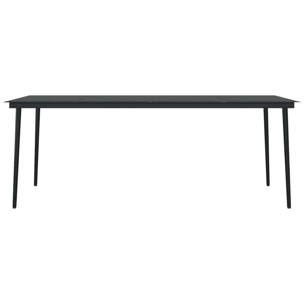 Juego De Comedor De Jardín 9 Piezas Negro VidaXL 7 Juego De Comedor De Jardín 9 Piezas Negro VidaXL - Imagen 5