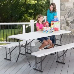 Mesa Rectangular Plegable Blanco Efecto Granito LIFETIME 184 X 76 X 73,5 Cm 16 Mesa Rectangular Plegable Blanco Efecto Granito LIFETIME 184 X 76 X 73,5 Cm -OUTSUNNY TIENDA 350e6a1b1f8236b3c70c37423defc1254a85e06f 75ca45739f7c4962aef473d08e58fcf0