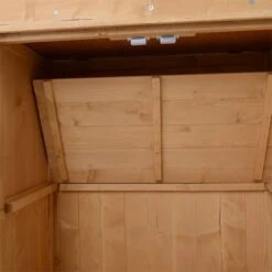 Outsunny Armario De Jardín De Madera 74x43x88 Cm Cobertizo Exterior Para Almacenamiento De Herramientas Leñas Con 2 Puertas Y Techo Asfáltico Abatible Natural -OUTSUNNY TIENDA 358a73db23c35dcaa8472b679157be60d5d6086b 43f7bad4331242a999f9bf205d5f5ed6