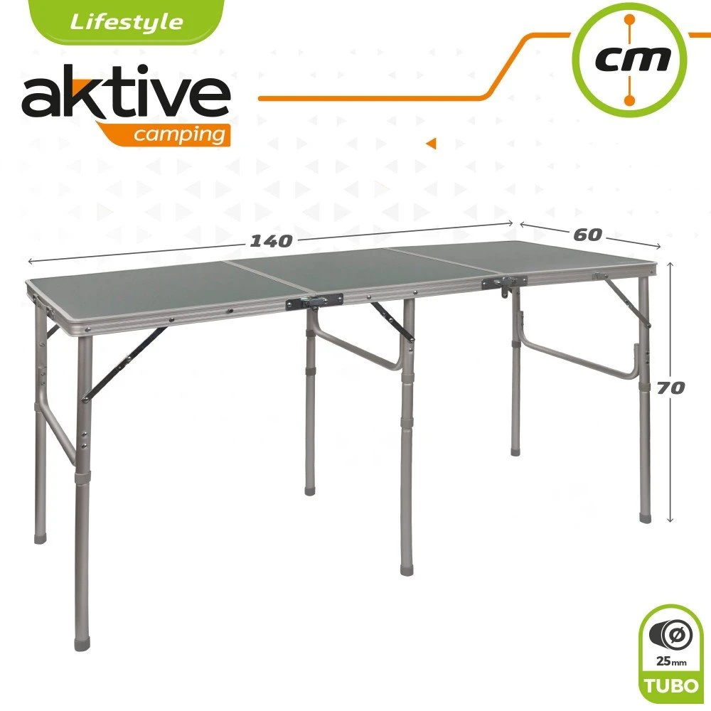 Mesa Plegable De Camping Aktive 8 Mesa Plegable De Camping Aktive - Imagen 6