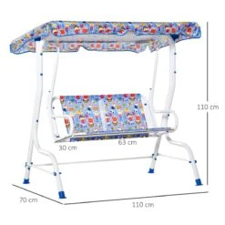 Outsunny Columpio Balancín De Jardín Infantil 2 Plazas Para Niños De +3 Años Con Toldo Ajustable En Ángulo Para Terraza Balcón Carga Máx. 60 Kg 110x70x110 Cm Azul 11 Outsunny Columpio Balancín De Jardín Infantil 2 Plazas Para Niños De +3 Años Con Toldo Ajustable En Ángulo Para Terraza Balcón Carga Máx. 60 Kg 110x70x110 Cm Azul -OUTSUNNY TIENDA 386f4924102ea03b086b3ce4012fe23fe40636e7 9b61eb26dce04f069149c49b912746e6