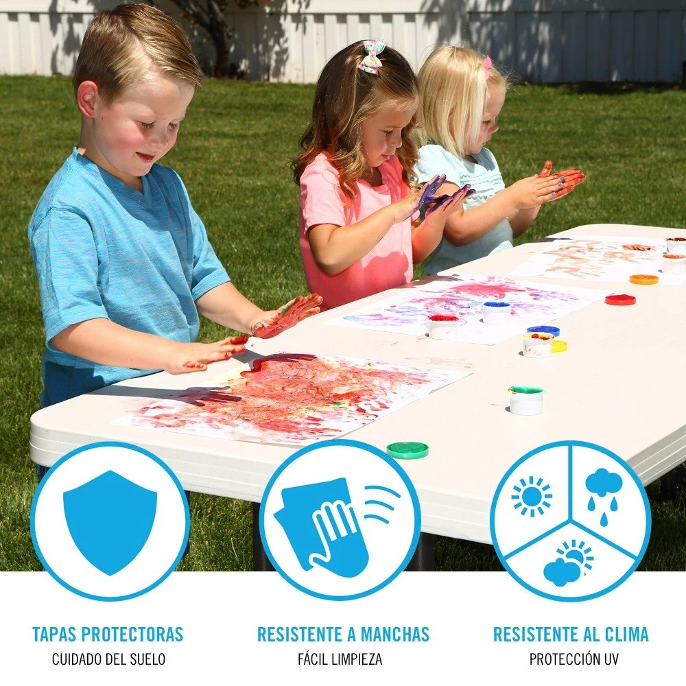 Mesa Plegable Ajustable En Altura LIFETIME 183x76x61-91 Cm 6 Mesa Plegable Ajustable En Altura LIFETIME 183x76x61-91 Cm - Imagen 4