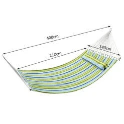 Outsunny Hamaca Colgante De Jardín Para 2 Personas Hamaca Ecológico Para Camping Con Almohada Carga De 180 Kg Rayas Azules Y Verdes 3,4x1,4m 15 Outsunny Hamaca Colgante De Jardín Para 2 Personas Hamaca Ecológico Para Camping Con Almohada Carga De 180 Kg Rayas Azules Y Verdes 3,4x1,4m -OUTSUNNY TIENDA 3a634f9431242b8808331f541f6dd94e867b6339 ff1f304ba5f348f5b9735b16f2546aa2