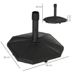Outsunny Base De Sombrilla Peso 18 Kg Soporte Para Parasol De Cemento Para Mástil De Ø32/34/38 Mm Pie De Parasol Para Jardín Balcón 46x46x39 Cm Negro 13 Outsunny Base De Sombrilla Peso 18 Kg Soporte Para Parasol De Cemento Para Mástil De Ø32/34/38 Mm Pie De Parasol Para Jardín Balcón 46x46x39 Cm Negro -OUTSUNNY TIENDA 3ac50a1ed7350bcafb6b9b52252b431be69d784e c386f0c0e2424beebe9d29079fc694e2