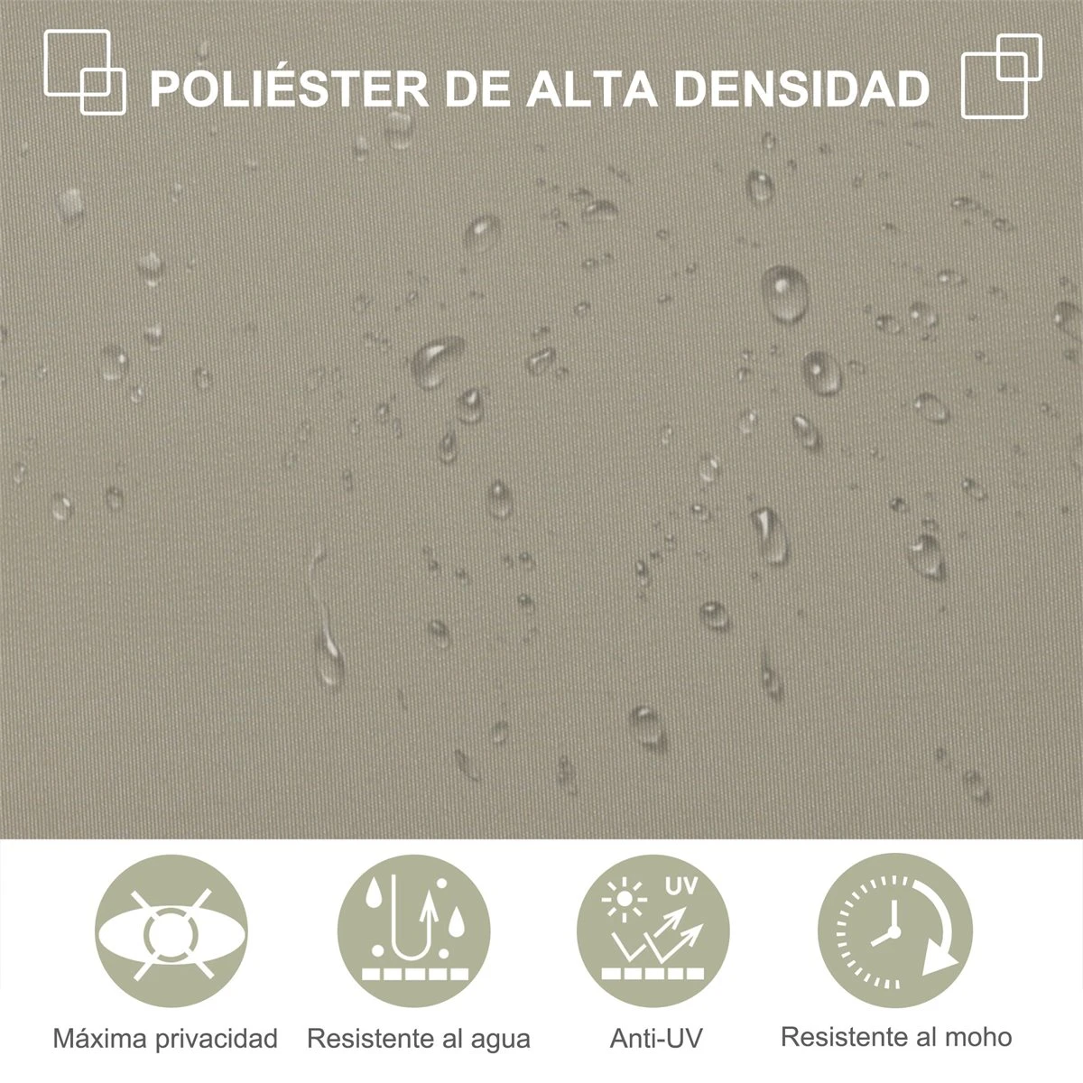 Outsunny Toldo Lateral Retráctil 300x180 Cm Pantalla Enrollable Mampara De Privacidad Y Protección Solar Para Balcón Terraza Color Crema 6 Outsunny Toldo Lateral Retráctil 300x180 Cm Pantalla Enrollable Mampara De Privacidad Y Protección Solar Para Balcón Terraza Color Crema - Imagen 4