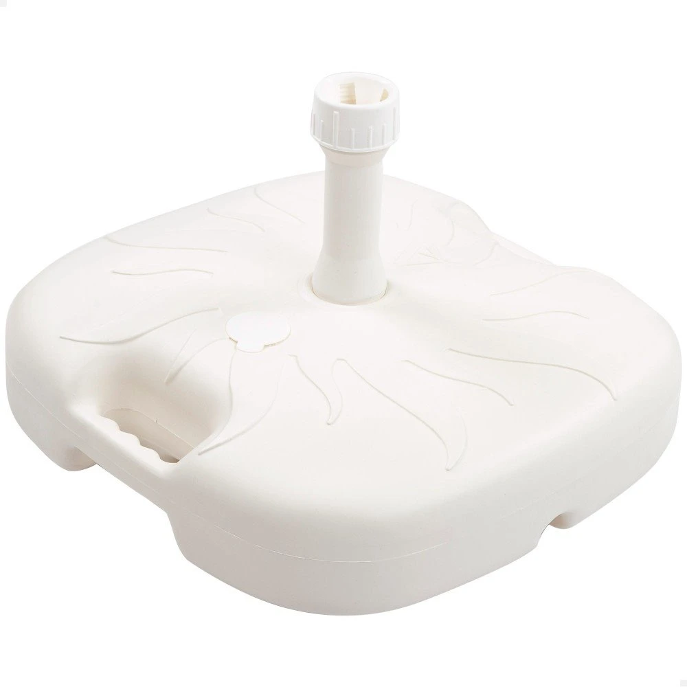 Base Cuadrada Para Sombrilla Ø20/32 Mm Color Blanco Aktive 4 Base Cuadrada Para Sombrilla Ø20/32 Mm Color Blanco Aktive - Imagen 2