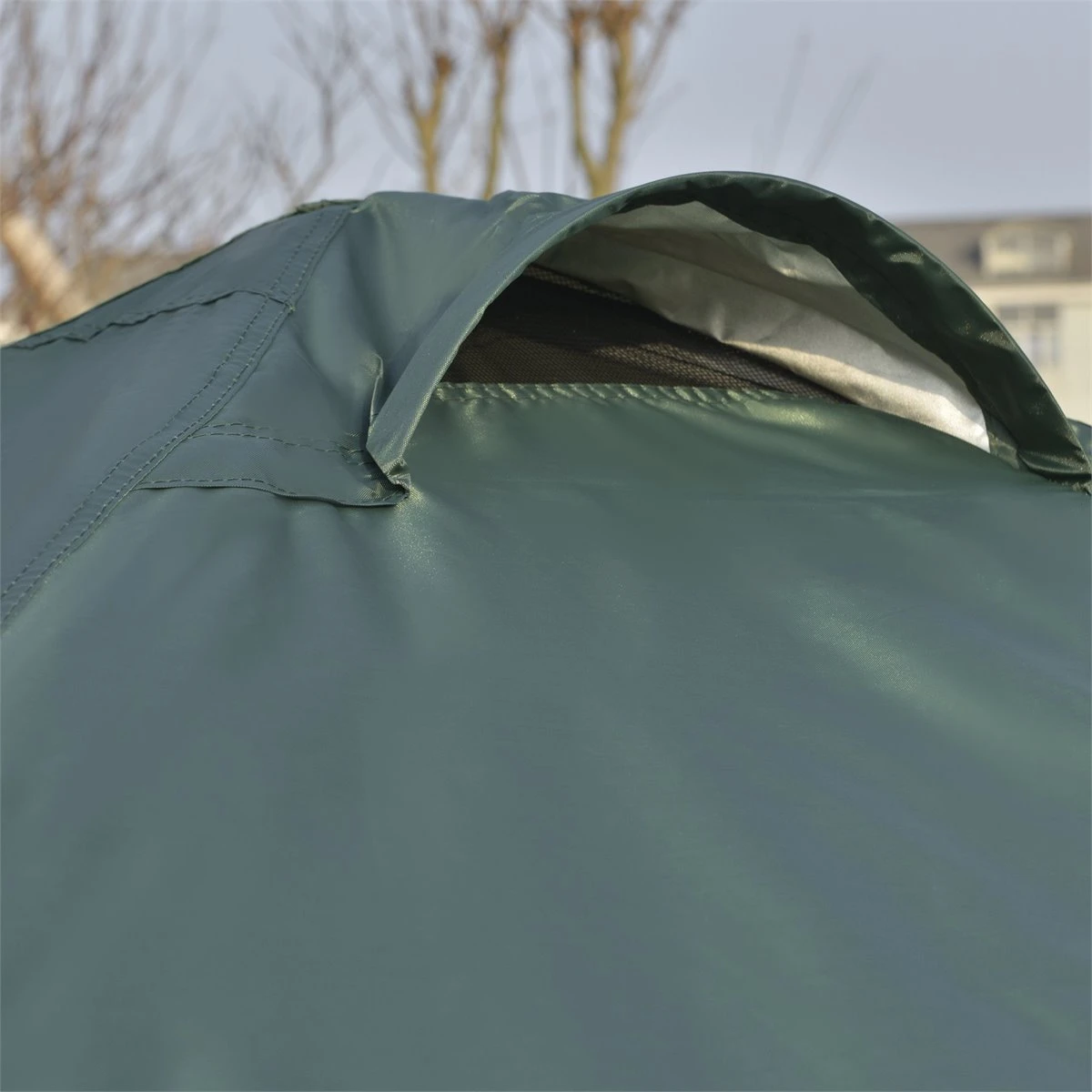 Outsunny Cenador Plegable 3x3m Portátil De Jardín Con Bolsa De Transporte Con Ruedas Acero Para Exterior Fiestas Camping Verde 6 Outsunny Cenador Plegable 3x3m Portátil De Jardín Con Bolsa De Transporte Con Ruedas Acero Para Exterior Fiestas Camping Verde - Imagen 4