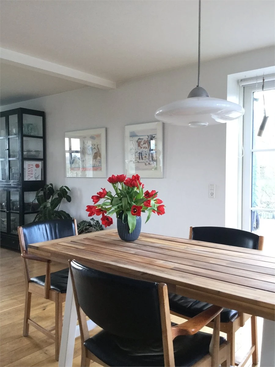 Mesa De Comedor De Madera De Acacia Clara/blanco 170 X 80 Cm SCANIA 11 Mesa De Comedor De Madera De Acacia Clara/blanco 170 X 80 Cm SCANIA - Imagen 9