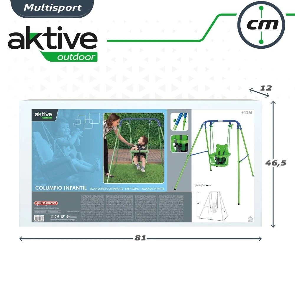 Columpio Bebé Con Asiento De Protección Aktive 9 Columpio Bebé Con Asiento De Protección Aktive - Imagen 7