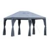 Outsunny Cenador 4x3 M Carpa Con 6 Cortinas De Cremallera Techo Ventilación 8 Orificios De Drenaje Para Fiesta Reuniones Al Aire Libre Gris -OUTSUNNY TIENDA 3f3d6a592cddc0967898073c362f8644c4698218 1737a9d527c448d5afbd47f0a0e50249