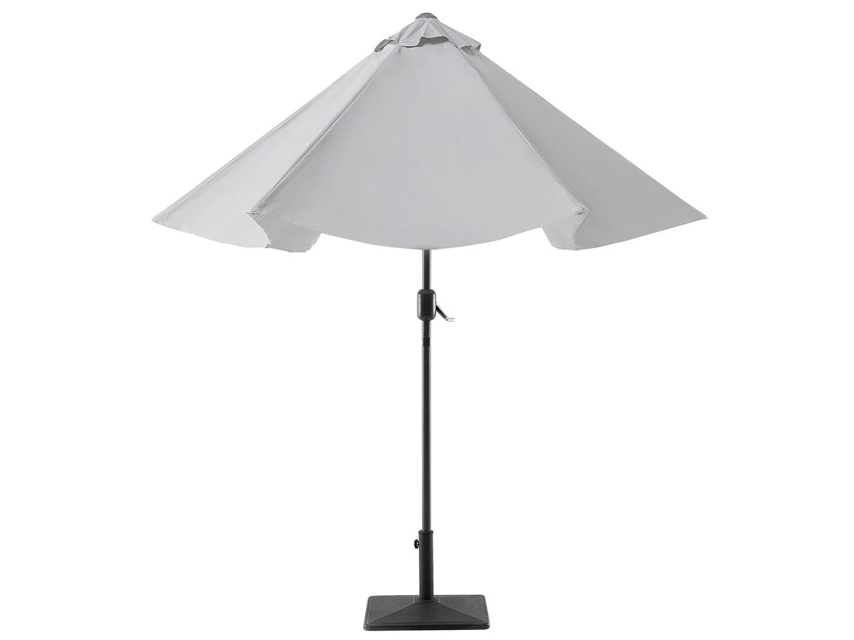 Sombrilla De Jardín De Poliéster Gris Claro 270 Cm VARESE 9 Sombrilla De Jardín De Poliéster Gris Claro 270 Cm VARESE - Imagen 7