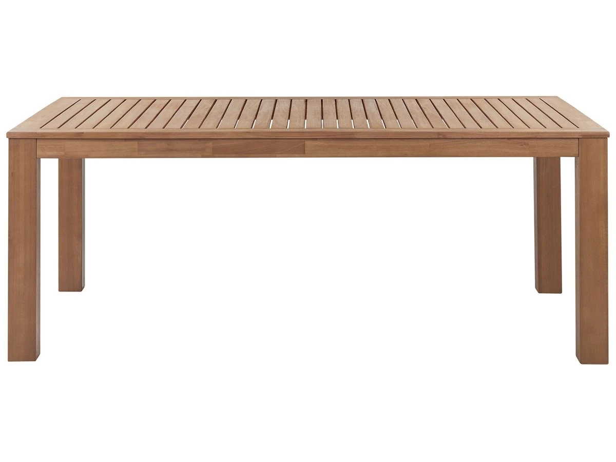 Mesa De Comedor De Madera De Eucalipto Clara 190 X 105 Cm MONSANO 7 Mesa De Comedor De Madera De Eucalipto Clara 190 X 105 Cm MONSANO - Imagen 5