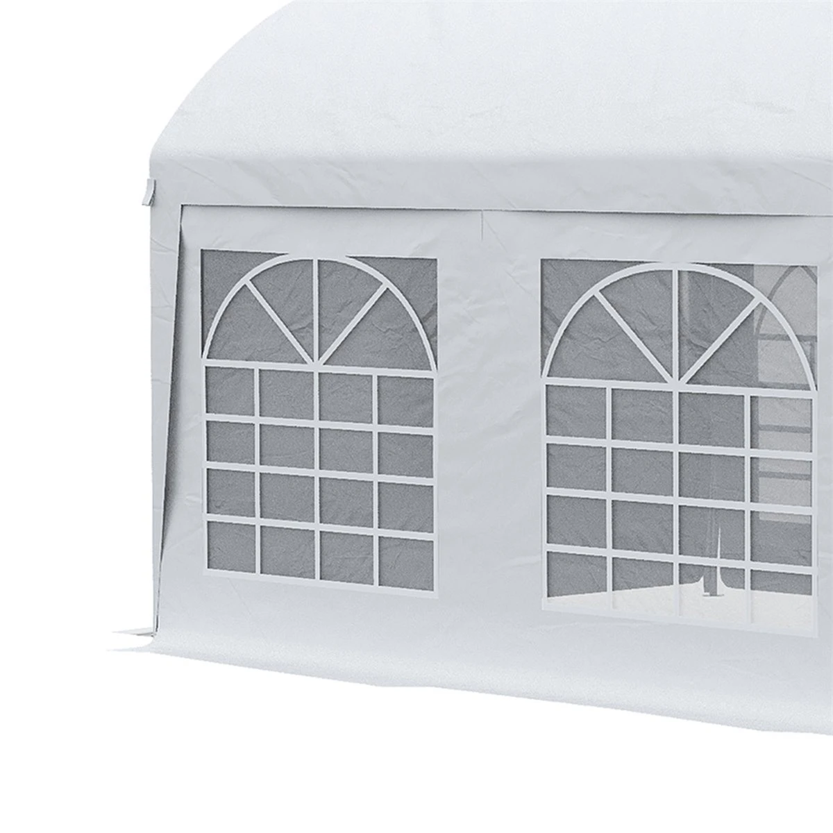 Outsunny Carpa De Jardín 6x3 M Carpa Para Fiestas Cenador Con Paredes Laterales Extraíbles Puerta Con Cremalleras Y 6 Ventanas Protección UV Para Exterior Eventos Bodas Blanco 9 Outsunny Carpa De Jardín 6x3 M Carpa Para Fiestas Cenador Con Paredes Laterales Extraíbles Puerta Con Cremalleras Y 6 Ventanas Protección UV Para Exterior Eventos Bodas Blanco - Imagen 8