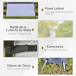Outsunny Carpa Plegable 2,2x2,2x2m Con Lateral Altura Ajustable Protección UV 50+ De Acero Y Tela Oxford Con Bolsa De Transporte Blanco 15 Outsunny Carpa Plegable 2,2x2,2x2m Con Lateral Altura Ajustable Protección UV 50+ De Acero Y Tela Oxford Con Bolsa De Transporte Blanco -OUTSUNNY TIENDA 3fde857865ff7325642eae0c2e08f68caa06db26 eb3420cb3fb743c9b2049061be3498b6