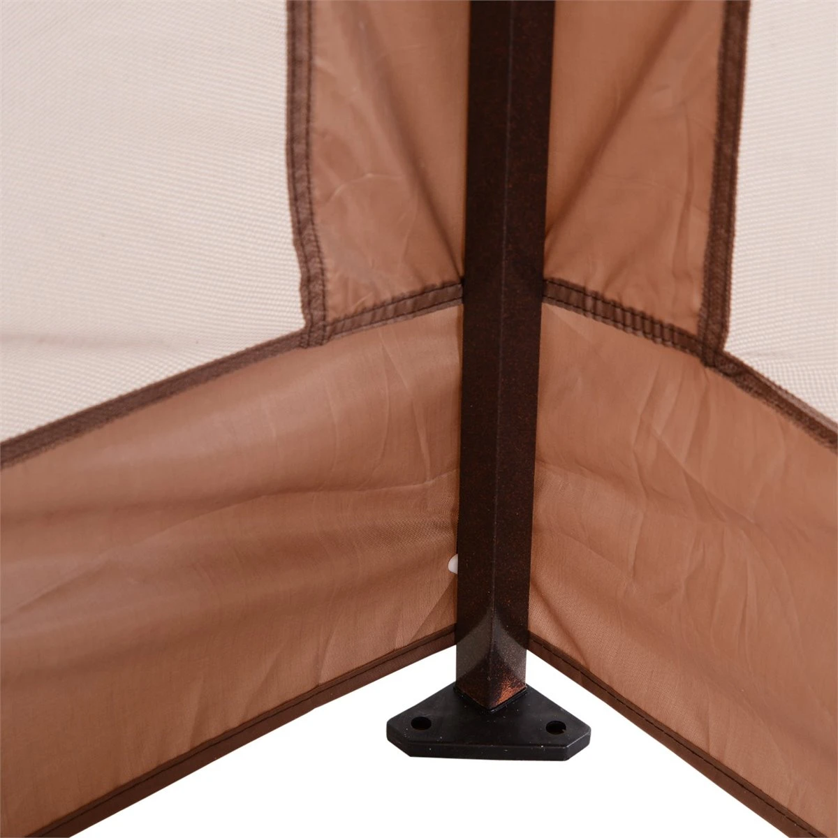 Outsunny Carpa Plegable 3.25x3.25m Gazebo Pabellón Cenador Jardín Doble Techo Mosquitera Bolsa Transporte Marco Acero Tela Poliéster Resistente De Agua 10 Outsunny Carpa Plegable 3.25x3.25m Gazebo Pabellón Cenador Jardín Doble Techo Mosquitera Bolsa Transporte Marco Acero Tela Poliéster Resistente De Agua - Imagen 8