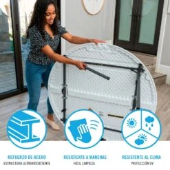 Mesa Redonda Plegable LIFETIME Ø122 X 74 Cm 13 Mesa Redonda Plegable LIFETIME Ø122 X 74 Cm -OUTSUNNY TIENDA 40eac27481387f075971697bfd406282fe4edb16 929ce13aecfd49af8805e0f9bcc05079