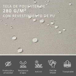 Outsunny Toldo Lateral Retráctil Doble 600x160 Cm Pantalla De Privacidad Extensible Con Ángulo Ajustable Y Protección UV 50+ Para Jardín Balcón Terraza Beige 14 Outsunny Toldo Lateral Retráctil Doble 600x160 Cm Pantalla De Privacidad Extensible Con Ángulo Ajustable Y Protección UV 50+ Para Jardín Balcón Terraza Beige -OUTSUNNY TIENDA 41faa28e2ab5cc9e02b8d4b71b5fcdbc54954218 0ed2687105144938af75af86cd211779