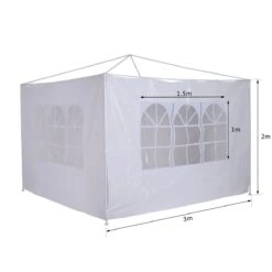 Outsunny 2 Paredes Parte Laterales Para Carpa 3x3m 3x6m Lado Parasol De Gazebo Impermeable Con Ventanas Medidas 293x193cm Blanco 14 Outsunny 2 Paredes Parte Laterales Para Carpa 3x3m 3x6m Lado Parasol De Gazebo Impermeable Con Ventanas Medidas 293x193cm Blanco -OUTSUNNY TIENDA 425be1b3af85382a229b3078edc37435060b1e21 b80cfbebc50342a09eaf1b78d4633750