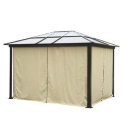 Outsunny Cenador Para Jardín 3x3.6 M Alumnio Pabellón Para Exterior Con Techo De Policarbonato Anti-UV Y 4 Mosquiteras Laterales Con Cremalleras Para Fiestas Eventos Beige 21 Outsunny Cenador Para Jardín 3x3.6 M Alumnio Pabellón Para Exterior Con Techo De Policarbonato Anti-UV Y 4 Mosquiteras Laterales Con Cremalleras Para Fiestas Eventos Beige -OUTSUNNY TIENDA 45abecfd819bc7c6eefeb637e812dfa242cda42d 2273f67d500745e28b00875b77fe19d3