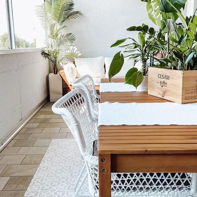 Mesa De Comedor De Madera De Acacia Clara 180 X 90 Cm SASSARI 13 Mesa De Comedor De Madera De Acacia Clara 180 X 90 Cm SASSARI - Imagen 11