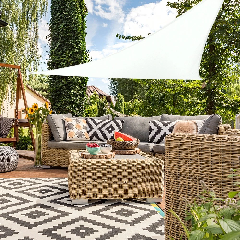 Toldo Sombreo Aktive Garden Triangular Uv50 Color Blanco 4 Toldo Sombreo Aktive Garden Triangular Uv50 Color Blanco - Imagen 2