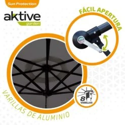 Parasol Excéntrico Banana 300x300x250 Cm Antracita Mástil Acero Aktive 12 Parasol Excéntrico Banana 300x300x250 Cm Antracita Mástil Acero Aktive -OUTSUNNY TIENDA 472249a56f2d318a14d261a70d456d6301bb9a92 1a0e1f0c9ed14861bd7c1d67d0b1b1e4