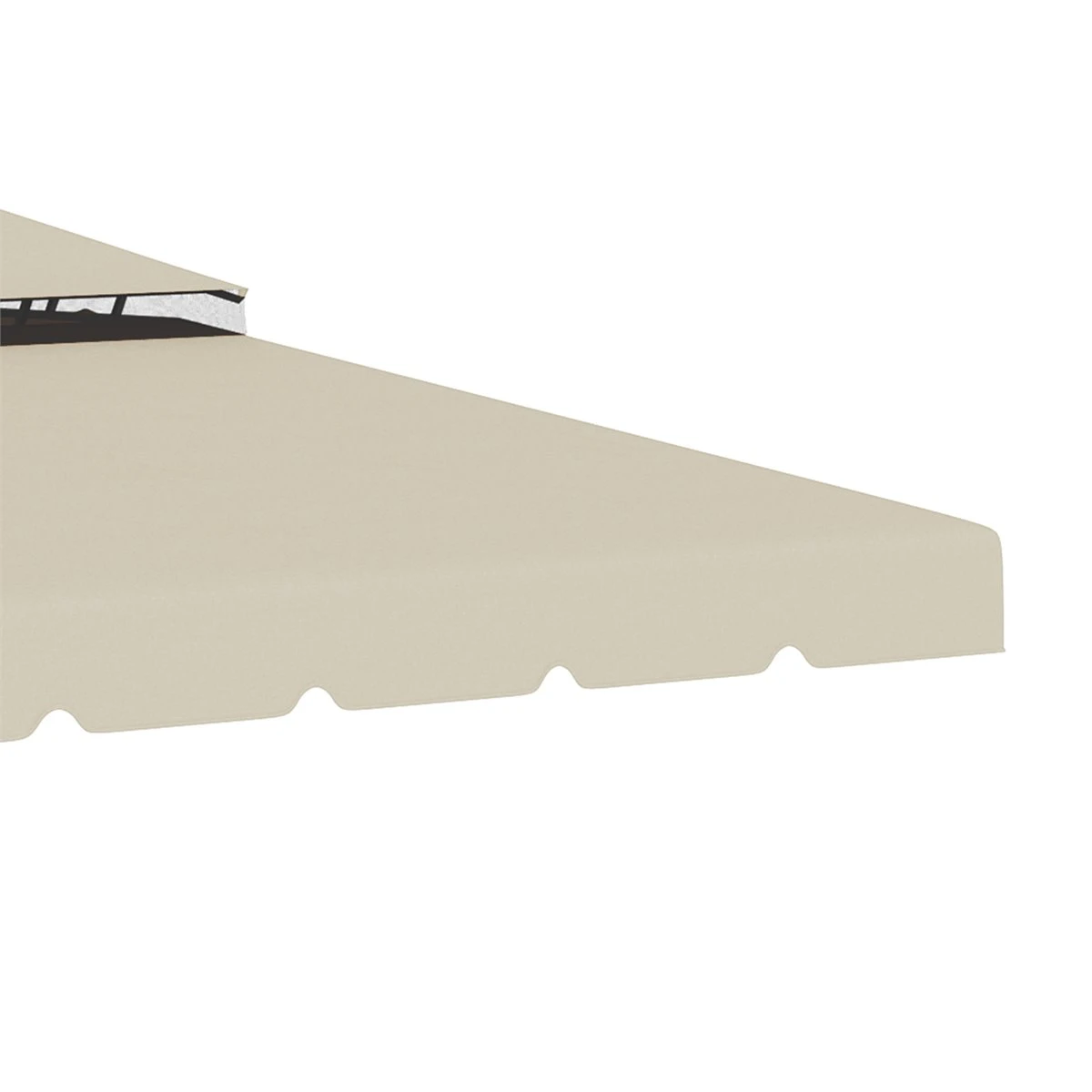 Outsunny Techo De Repuesto Para Cenador Con Doble Techo 3,9x2,9 M Cubierta De Repuesto Para Pabellón Gazebo Exterior Con 8 Orificios De Drenaje Beige 11 Outsunny Techo De Repuesto Para Cenador Con Doble Techo 3,9x2,9 M Cubierta De Repuesto Para Pabellón Gazebo Exterior Con 8 Orificios De Drenaje Beige - Imagen 9