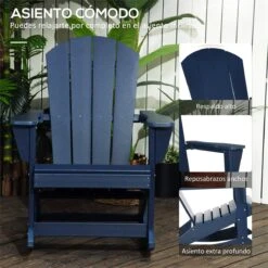 Outsunny Silla Mecedora De Jardín Mecedora Para Exterior De Estilo Adirondack De HDPE Para Balcón Terraza Patio Carga 120 Kg 73,5x93x91,5 Cm Azul Oscuro 15 Outsunny Silla Mecedora De Jardín Mecedora Para Exterior De Estilo Adirondack De HDPE Para Balcón Terraza Patio Carga 120 Kg 73,5x93x91,5 Cm Azul Oscuro -OUTSUNNY TIENDA 4a2c8b2d409b879e12cc32e8f8fed0a0c672e24d 20d6a59793544d069c48b1880fe115f9