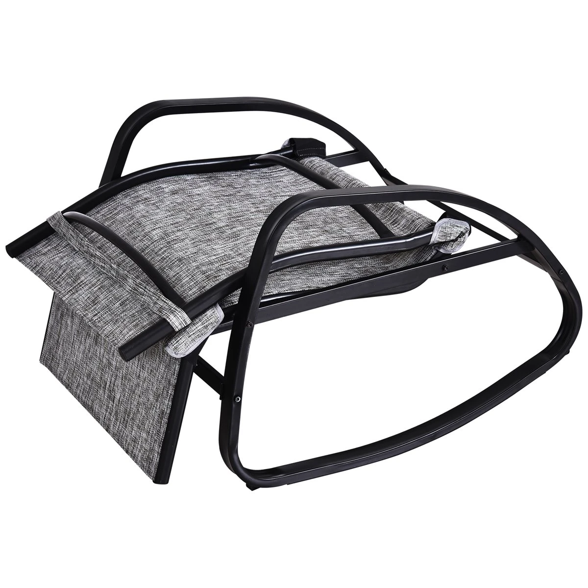 Outsunny Tumbona Mecedora De Exterior Con Respaldo Y Reposapiés Regulables 64x69x108 Cm Gris 8 Outsunny Tumbona Mecedora De Exterior Con Respaldo Y Reposapiés Regulables 64x69x108 Cm Gris - Imagen 6