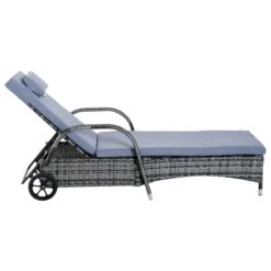 Outsunny Set De 2 Tumbonas Chaise Longue + 1 Mesa De Ratan Para Jardín O Terraza Sillas Con Cojín Y Respaldo Ajustable A 5 Niveles (Gris) 25 Outsunny Set De 2 Tumbonas Chaise Longue + 1 Mesa De Ratan Para Jardín O Terraza Sillas Con Cojín Y Respaldo Ajustable A 5 Niveles (Gris) -OUTSUNNY TIENDA 4c5c77247c815e446b16fe7fcc0a409c7abf65c5 423f3cd67b704f508b99bcfba3848e96