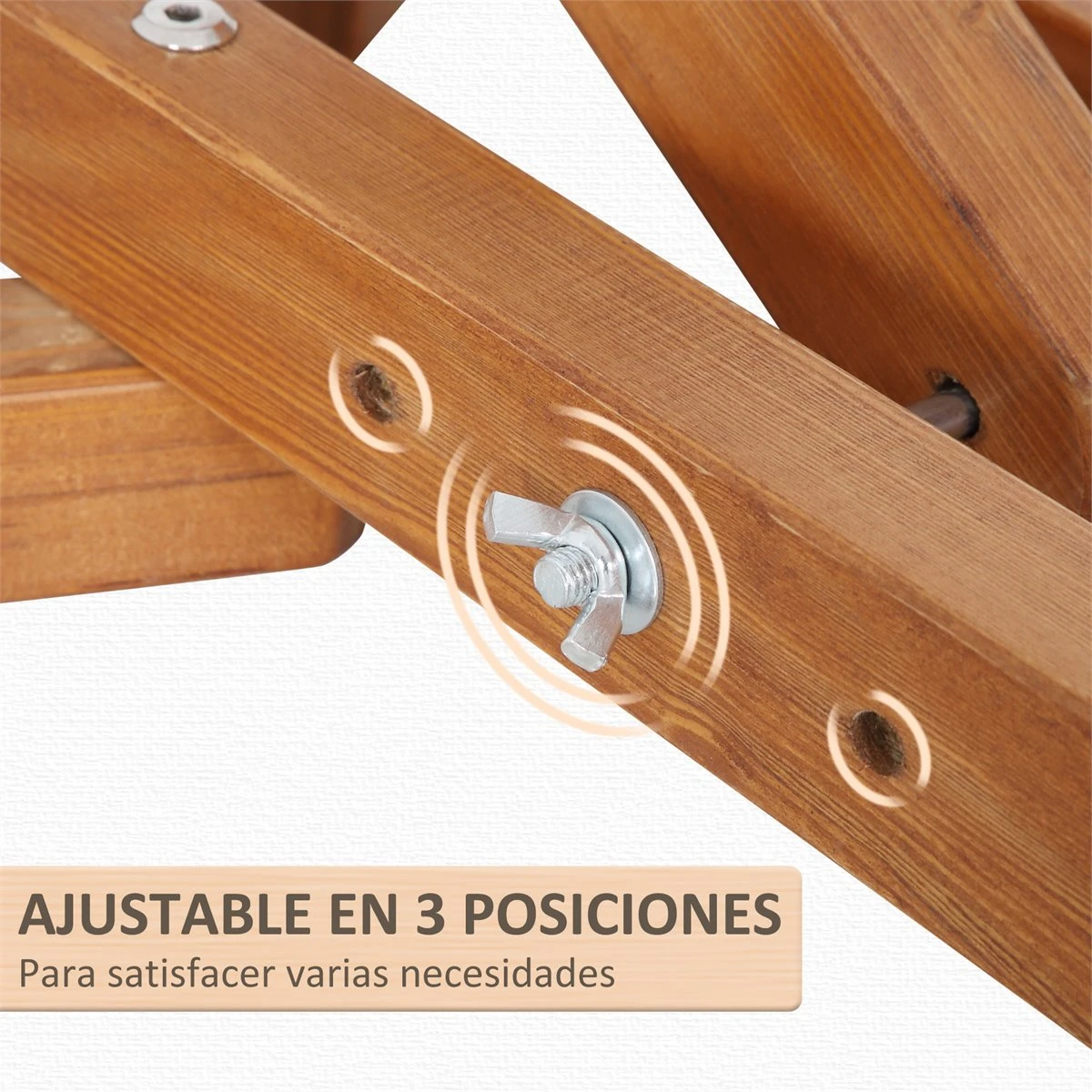 Outsunny Soporte Para Hamaca De Madera Plegable Ajustable De 3 Niveles Estructura Para Hamaca 217-380 Cm De Longitud Carga Máx. 150 Kg Para Jardín Terraza 388x152x89 Cm Teca 7 Outsunny Soporte Para Hamaca De Madera Plegable Ajustable De 3 Niveles Estructura Para Hamaca 217-380 Cm De Longitud Carga Máx. 150 Kg Para Jardín Terraza 388x152x89 Cm Teca - Imagen 5