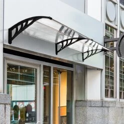 Outsunny Tejadillo De Protección 195x75 Cm Marquesina Para Puertas Y Ventanas Contra Sol Y Lluvia Con Paneles De Policarbonato Barras De Aleación De Aluminio Transparente 17 Outsunny Tejadillo De Protección 195x75 Cm Marquesina Para Puertas Y Ventanas Contra Sol Y Lluvia Con Paneles De Policarbonato Barras De Aleación De Aluminio Transparente -OUTSUNNY TIENDA 4ea80e76a774ab3deaa485173cb6c671809abaf5 9b23aa39603c4ac79df124dc285502ee