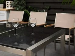 Mesa De Comedor De Metal/granito Gris Oscuro/plateado 220 X 100 Cm GROSSETO 15 Mesa De Comedor De Metal/granito Gris Oscuro/plateado 220 X 100 Cm GROSSETO -OUTSUNNY TIENDA 50ac7be82c3eb694e1f60e9027c1abd2f4e5f58e 4b2807c84e41439c929bcbaa67fde407