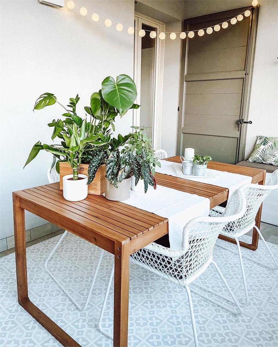 Mesa De Comedor De Madera De Acacia Clara 180 X 90 Cm SASSARI 11 Mesa De Comedor De Madera De Acacia Clara 180 X 90 Cm SASSARI - Imagen 9