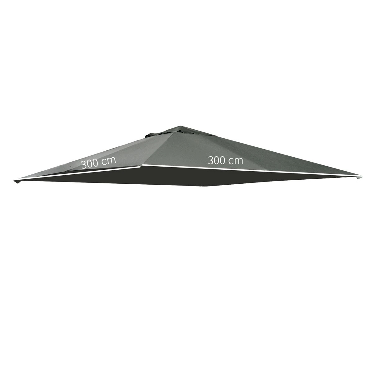 Outsunny Techo De Repuesto 2,98x2,95 M Para Cenador De Jardín Cubierta De Repuesto De Gazebo Pabellón Exterior Con 8 Orificios De Drenaje Y Ventilación Gris 5 Outsunny Techo De Repuesto 2,98x2,95 M Para Cenador De Jardín Cubierta De Repuesto De Gazebo Pabellón Exterior Con 8 Orificios De Drenaje Y Ventilación Gris - Imagen 3
